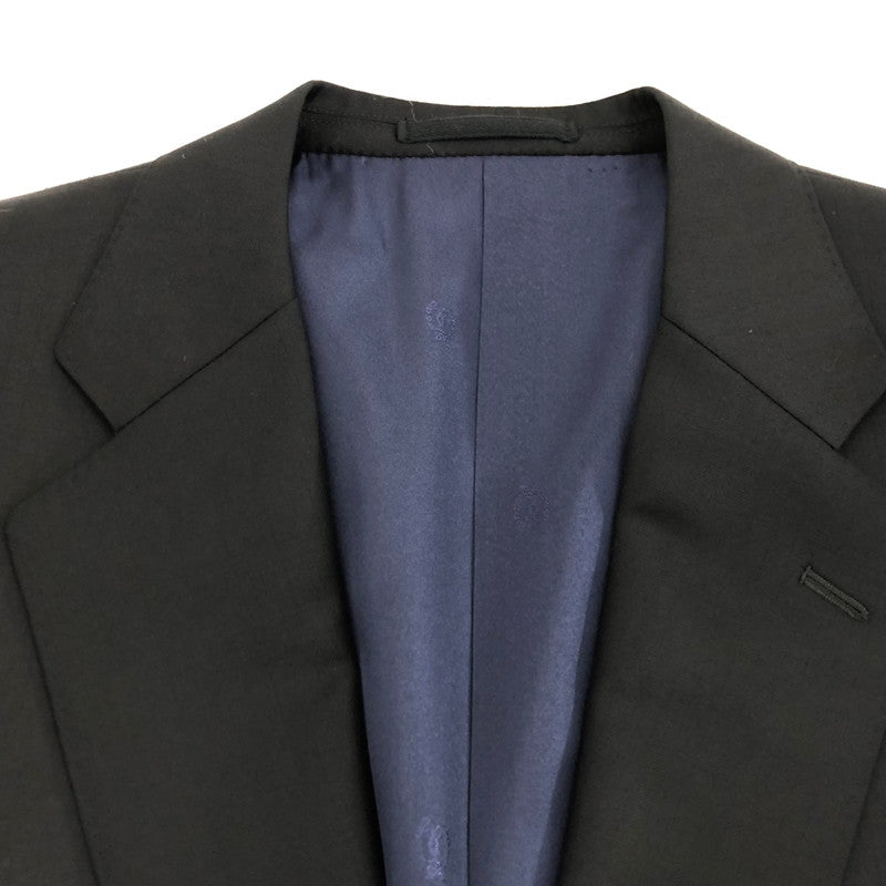 【中古】 DORMEUIL AMADEUS SUPER 100's セットアップ スリーピース ブラック