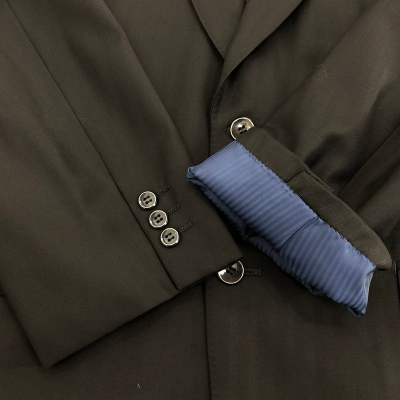 【中古】 DORMEUIL AMADEUS SUPER 100's セットアップ スリーピース ブラック