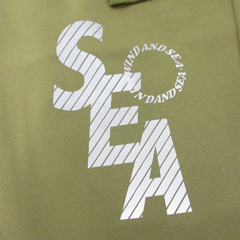 【中古】WIND AND SEA | ウィンダンシーウインダンシー QUILTING SWEAT PT パンツ WDS-O-GEN-23-Q2-PT-03 オリーブ サイズ:XL