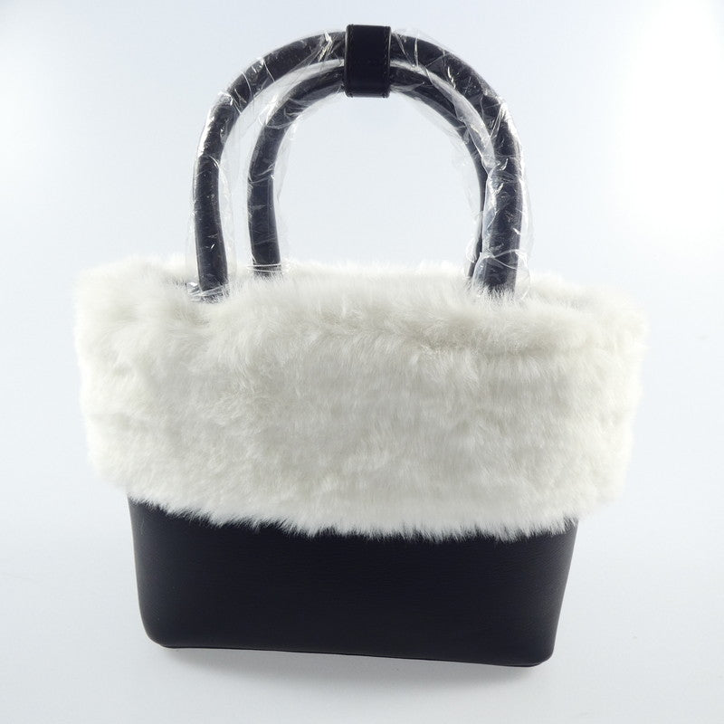 【中古】Lily Brown | リリーブラウン エコファー切り替えトート ハンドバッグ LWGB249007 2024A/W アイボリー