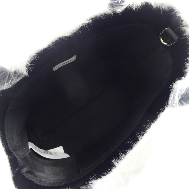 【中古】Lily Brown | リリーブラウン エコファー切り替えトート ハンドバッグ LWGB249007 2024A/W アイボリー