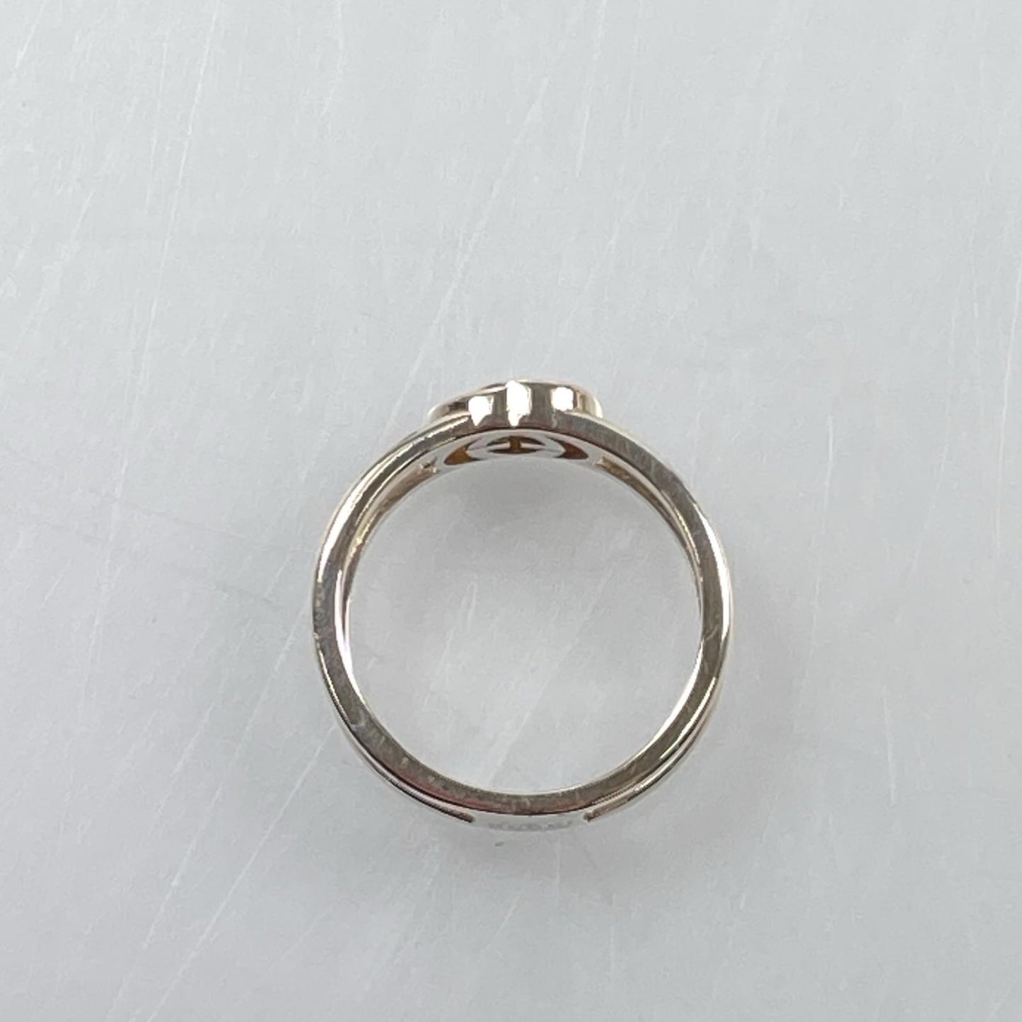 【中古】GUCCI | グッチ インターロッキングGスリムオープンバンド リング・指輪 298036