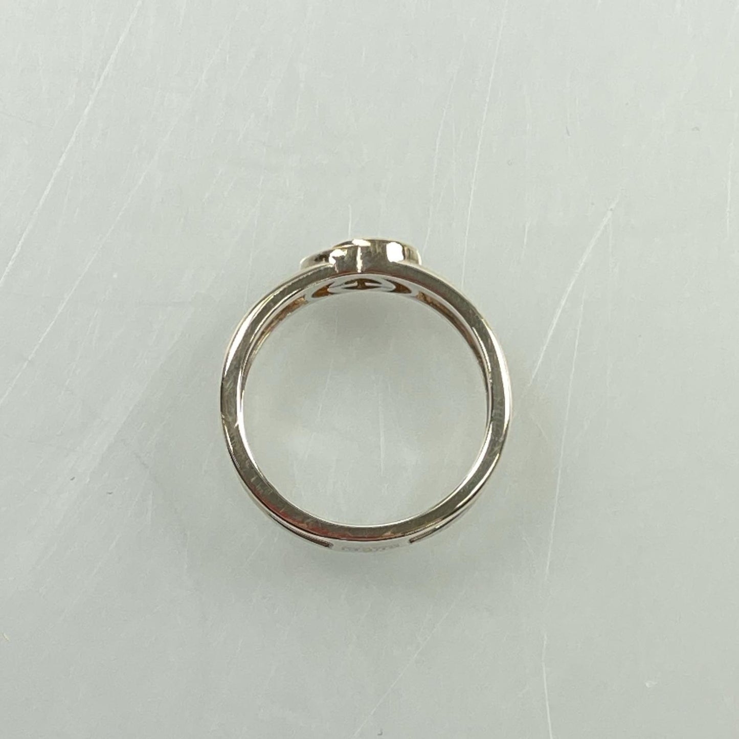 【中古】GUCCI | グッチ インターロッキングGスリムオープンバンド リング・指輪 298036