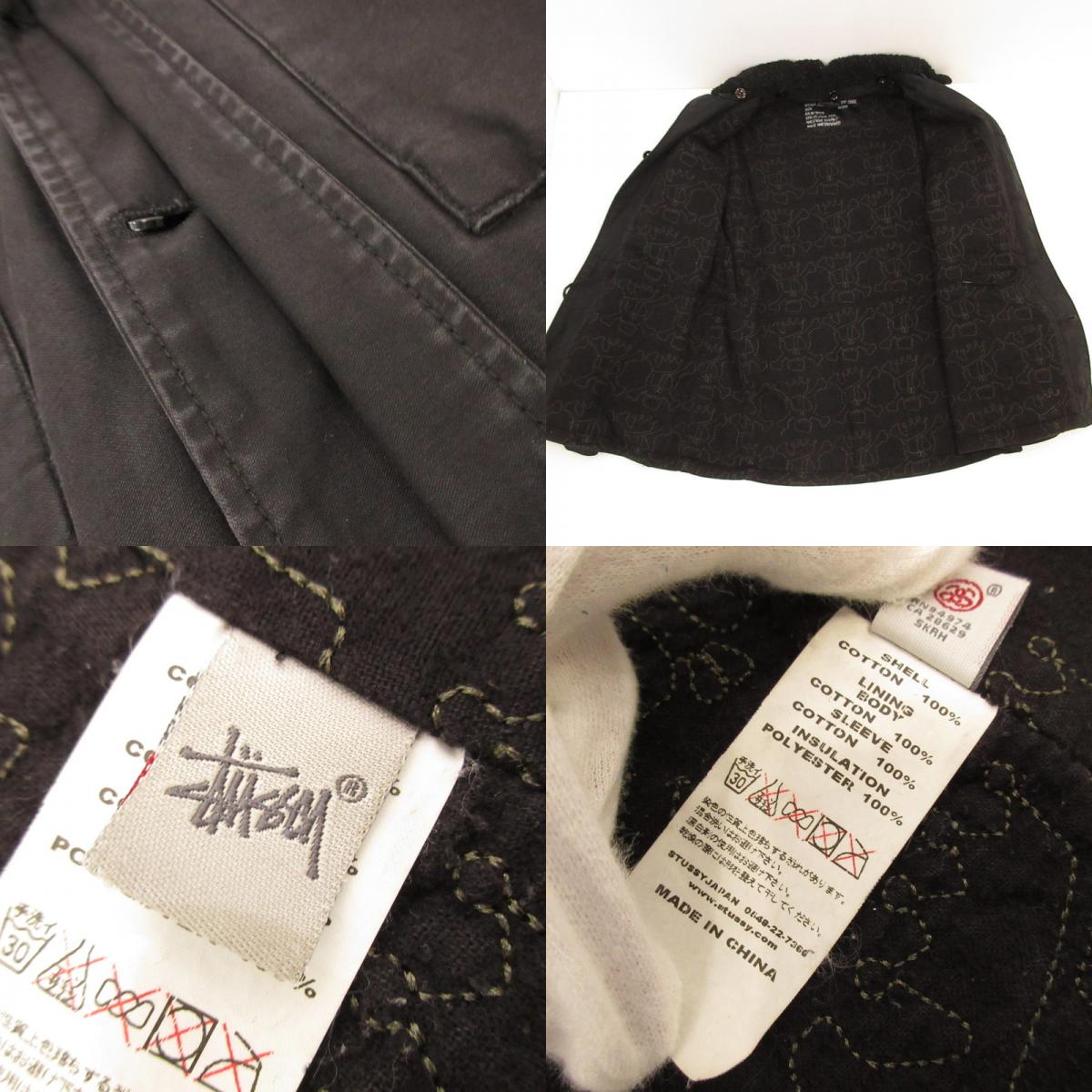 【中古】STUSSY | ステューシー M-65 ミリタリージャケット 94974 AUTHENTIC OUTER GEAR ブラック サイズ:M