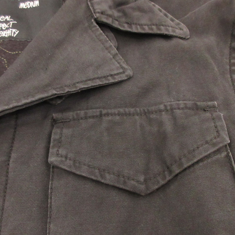 【中古】STUSSY | ステューシー M-65 ミリタリージャケット 94974 AUTHENTIC OUTER GEAR ブラック サイズ:M