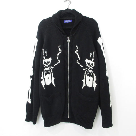 【中古】Fucking Awesome | ファッキングオーサム COWICHAN CARDIGAN ブルゾン ブラック サイズ:L