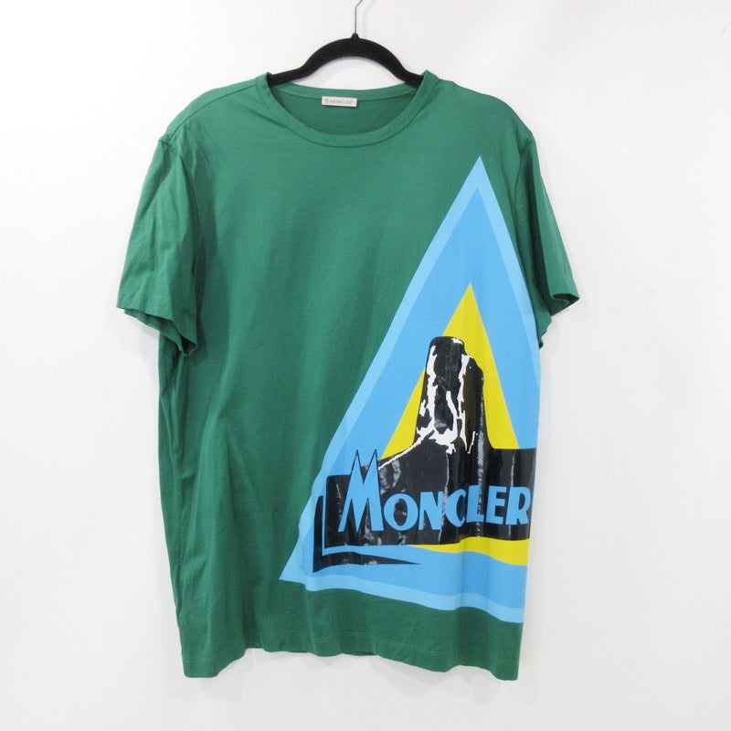 【中古】MONCLER | モンクレール 半袖Tシャツ F10918C74510 グリーン サイズ:XL