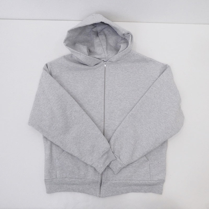 【中古】LOS ANGELES APPAREL | ロスアンジェルスアパレル 14OZ HEAVY FLEECE ZIP UP HOODED パーカー グレー サイズ:M