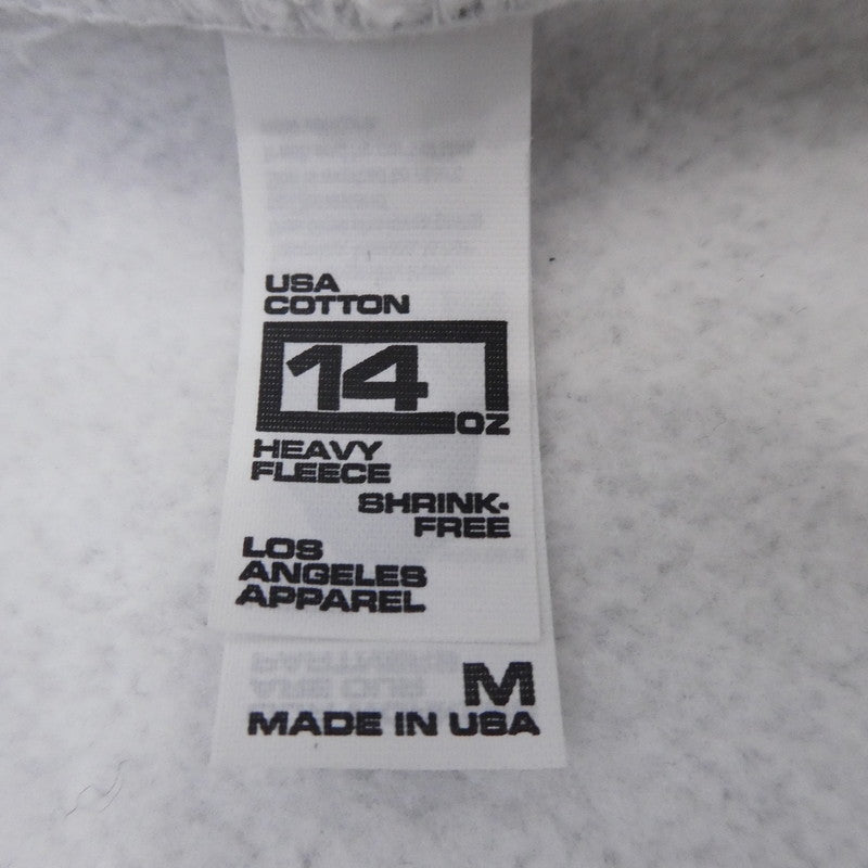 【中古】LOS ANGELES APPAREL | ロスアンジェルスアパレル 14OZ HEAVY FLEECE ZIP UP HOODED パーカー グレー サイズ:M