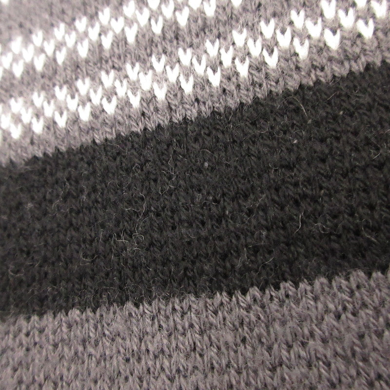 【中古】FRED PERRY | フレッドペリー TARTAN PANEL SWEATER セーター K4569/102 ブラック サイズ:S