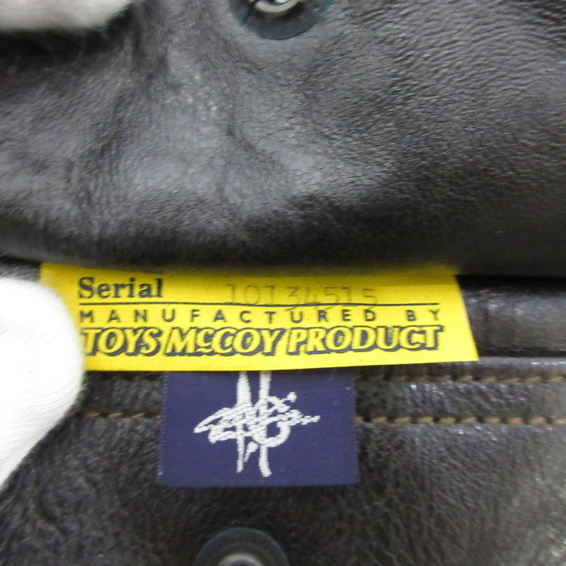 【中古】TOYS McCOY | トイズマッコイ H.OKAMOTO TYPE A-2 RED RIBBED レザー ブラウン サイズ:42