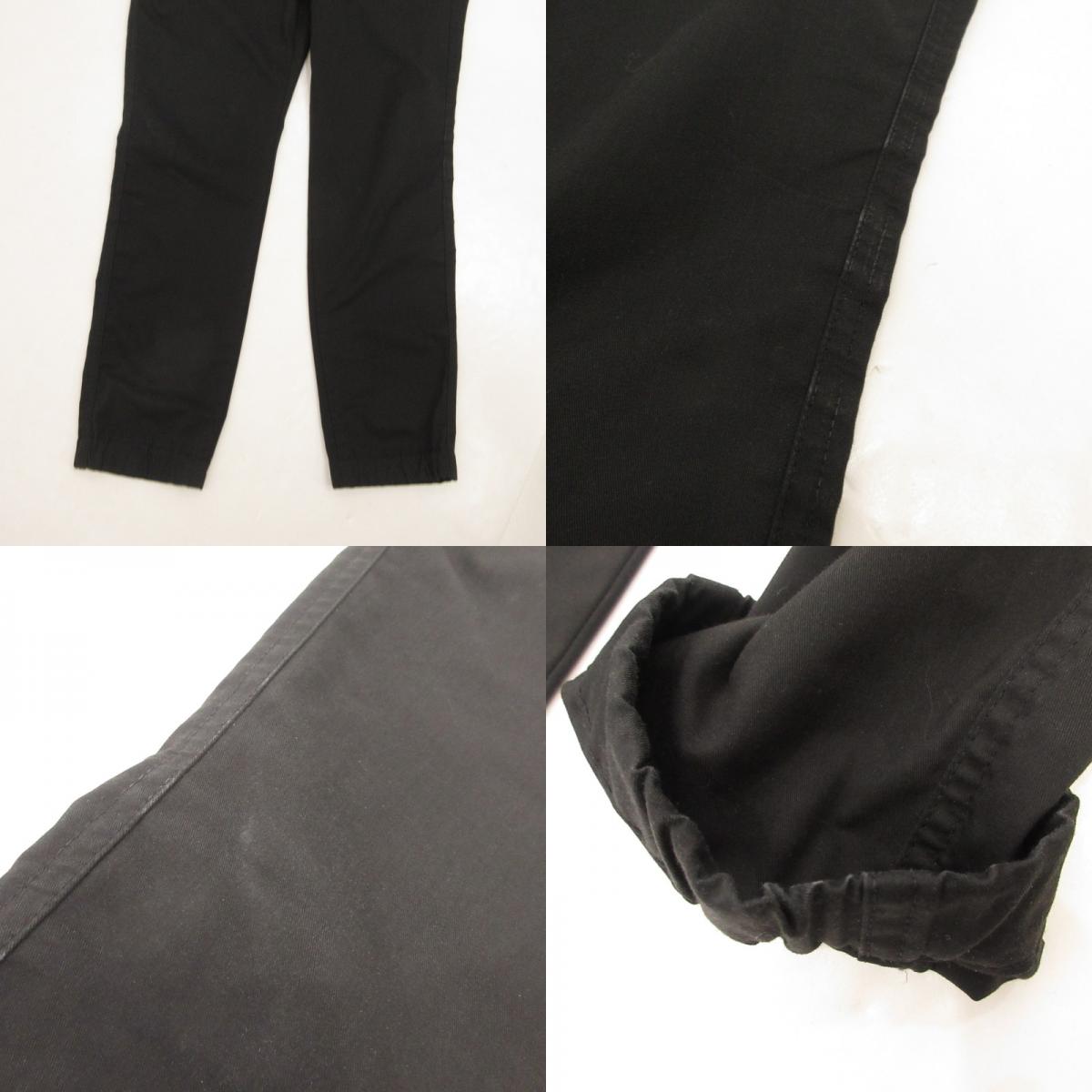 【中古】uniform experiment | ユニフォームエクスペリメント STRETCH GABARDINE SLIM FIT SLACKS その他ボトムス UE-170038 ブラック サイズ:1