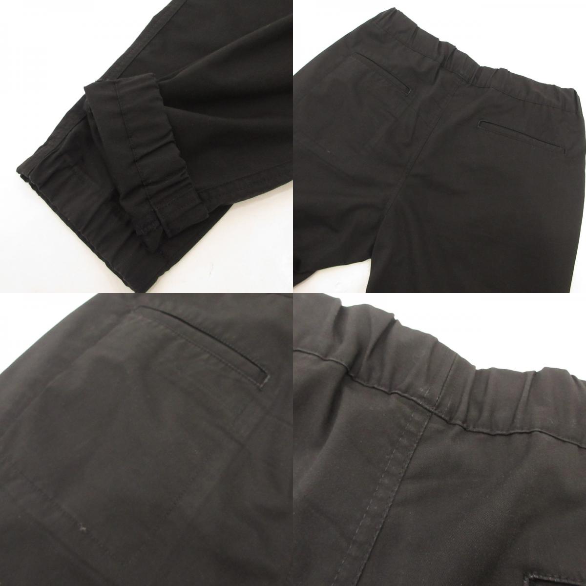 【中古】uniform experiment | ユニフォームエクスペリメント STRETCH GABARDINE SLIM FIT SLACKS その他ボトムス UE-170038 ブラック サイズ:1