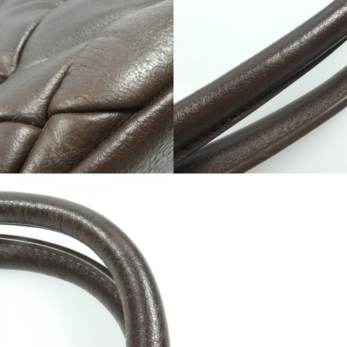 Dakota | Dakota Leather Quilted Tote Bag Brown