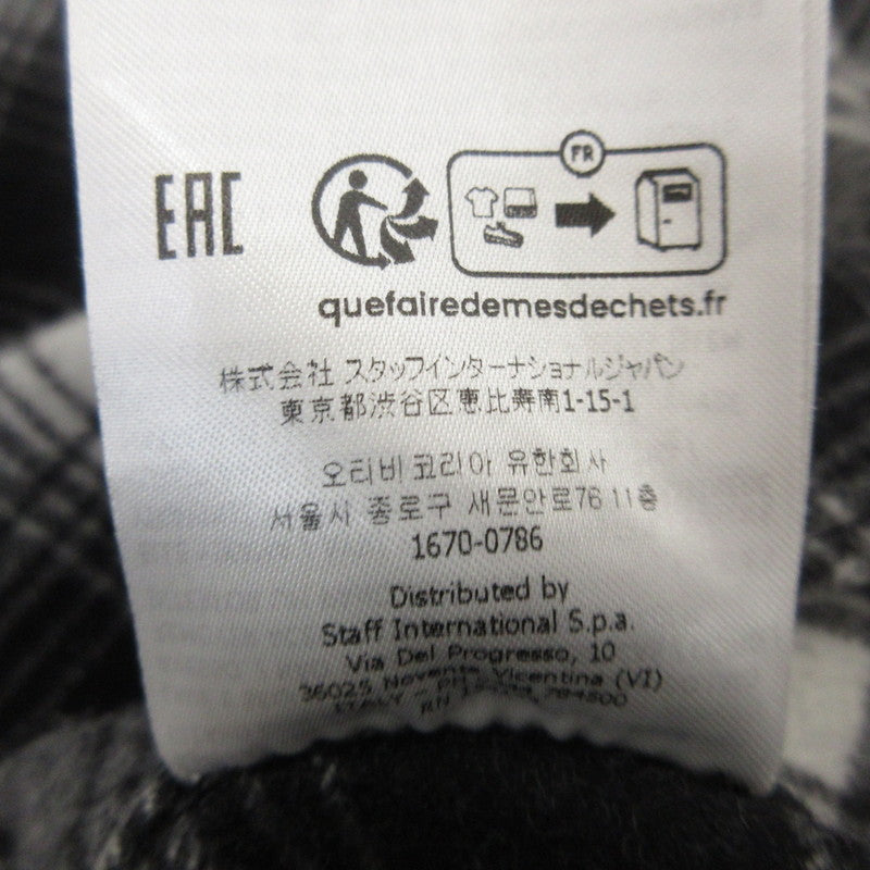 【中古】DSQUARED2 | ディースクエアード ICON オンブレチェックウールシャツ 長袖シャツ S79DL0036 ブラック サイズ:44