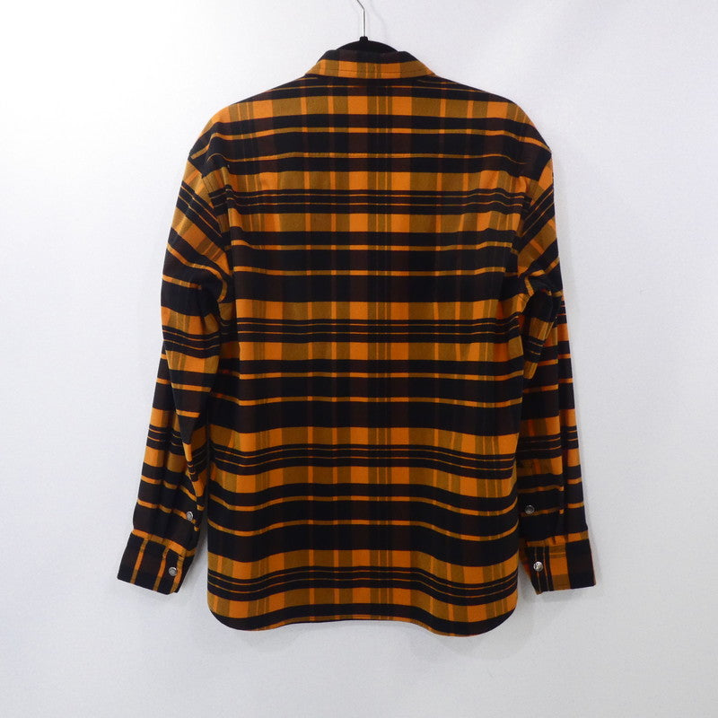 【中古】THE NORTH FACE | ザ・ノースフェイス L/S Stretch Flannel Shirt 長袖シャツ NR62031 オレンジ サイズ:M