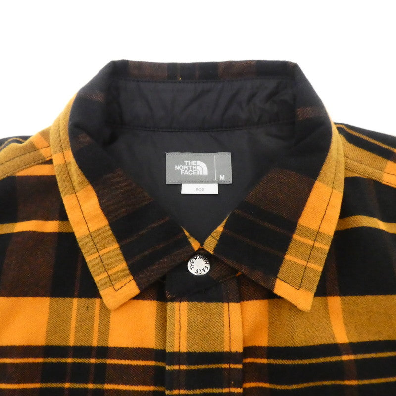 【中古】THE NORTH FACE | ザ・ノースフェイス L/S Stretch Flannel Shirt 長袖シャツ NR62031 オレンジ サイズ:M