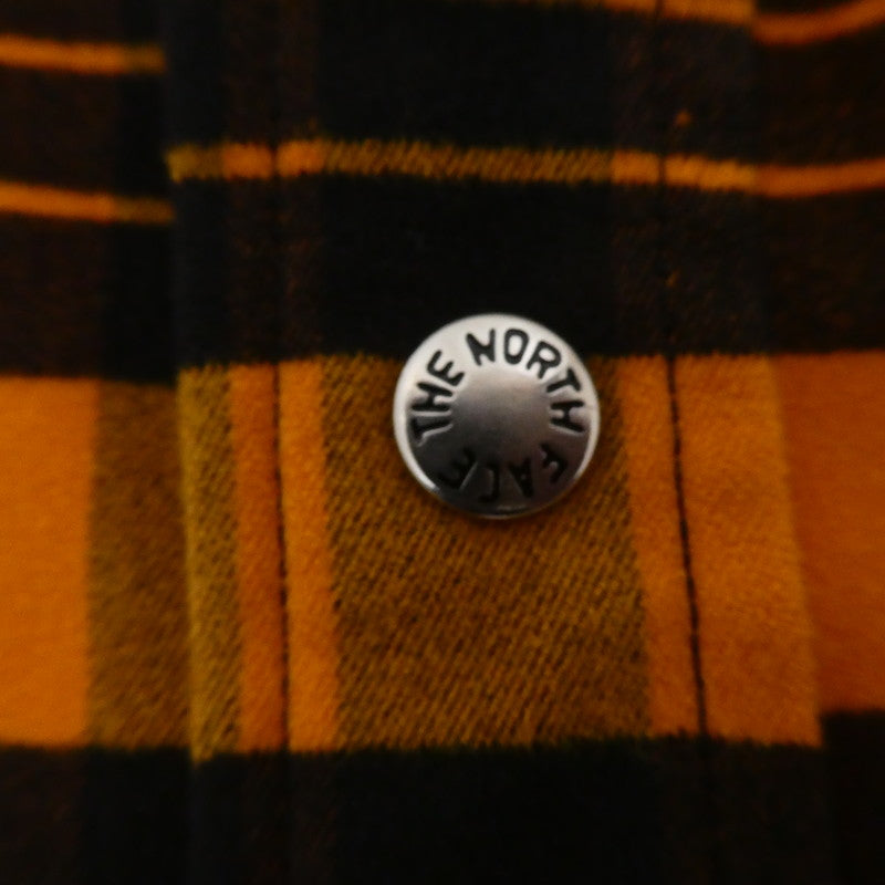 【中古】THE NORTH FACE | ザ・ノースフェイス L/S Stretch Flannel Shirt 長袖シャツ NR62031 オレンジ サイズ:M