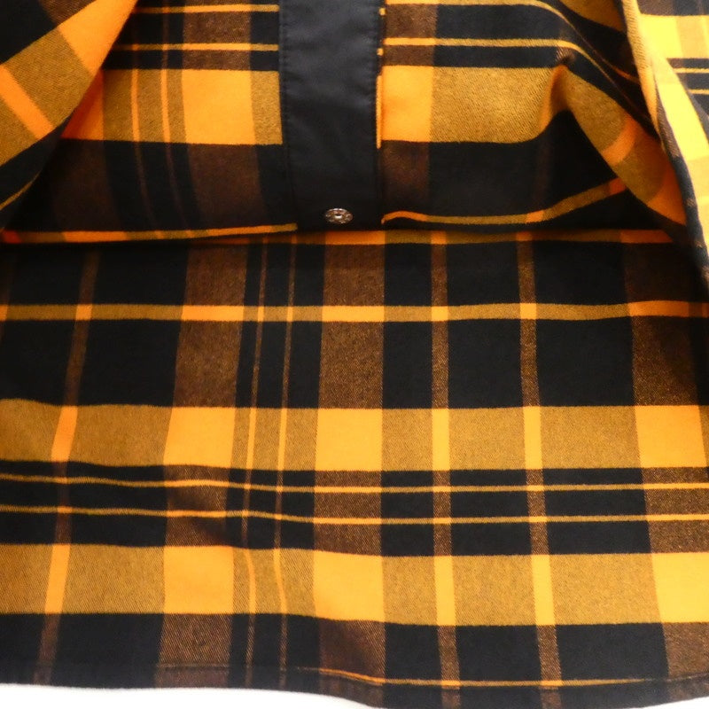 【中古】THE NORTH FACE | ザ・ノースフェイス L/S Stretch Flannel Shirt 長袖シャツ NR62031 オレンジ サイズ:M