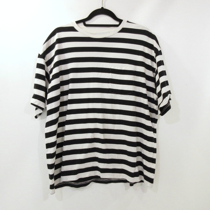 【中古】Graphpaper | グラフペーパー Border S/S Pocket Tee 半袖Tシャツ GM201-70149B サイズ:2