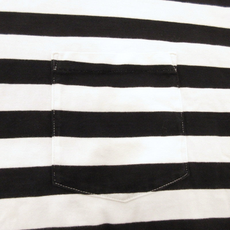 【中古】Graphpaper | グラフペーパー Border S/S Pocket Tee 半袖Tシャツ GM201-70149B サイズ:2