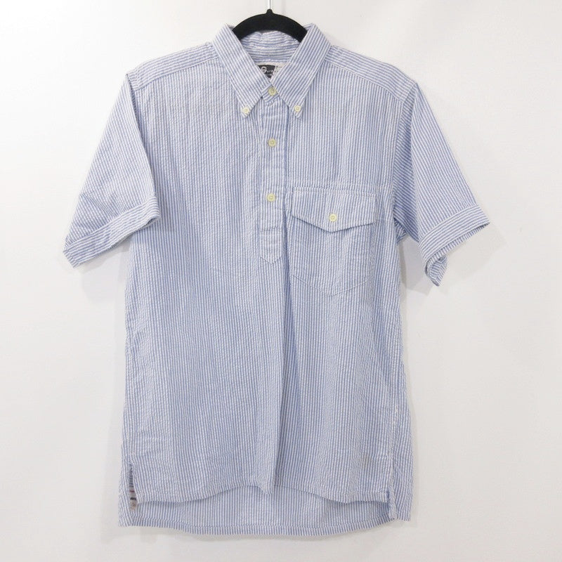 【中古】Engineered Garments | エンジニアードガーメンツ Popover BD Shirt - Seersucker 半袖シャツ サイズ:S