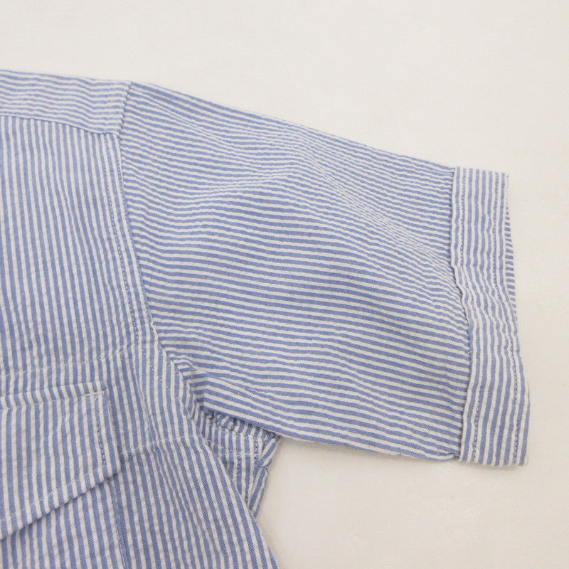 【中古】Engineered Garments | エンジニアードガーメンツ Popover BD Shirt - Seersucker 半袖シャツ サイズ:S