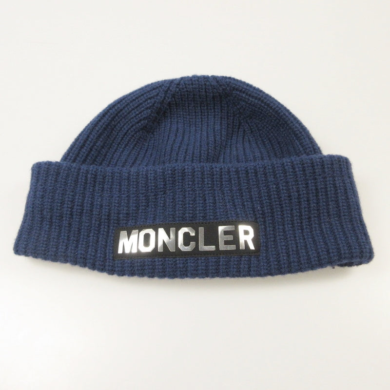【中古】MONCLER GRENOBLE | モンクレールグルノーブル BERRETTO TRICOT ニットキャップ 3B00018 国内正規品 ネイビー