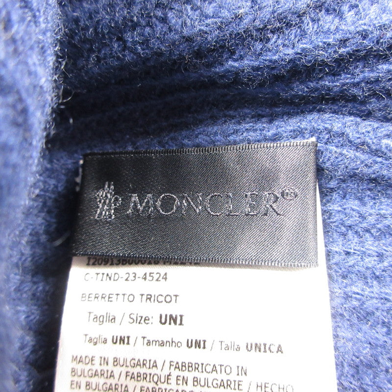 【中古】MONCLER GRENOBLE | モンクレールグルノーブル BERRETTO TRICOT ニットキャップ 3B00018 国内正規品 ネイビー