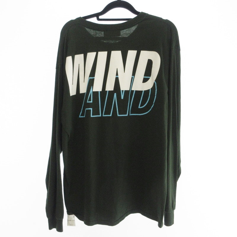 【中古】WIND AND SEA | ウィンダンシーウインダンシー SEA L/S T-SHIRT 長袖Tシャツ WDS-SEA-04 グリーン サイズ:L