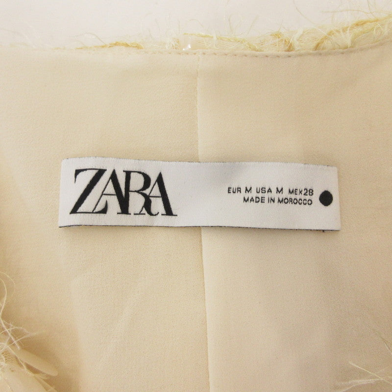 【中古】ZARA | ザラ スパンコール その他アウター 2424/156/733 ベージュ サイズ:M