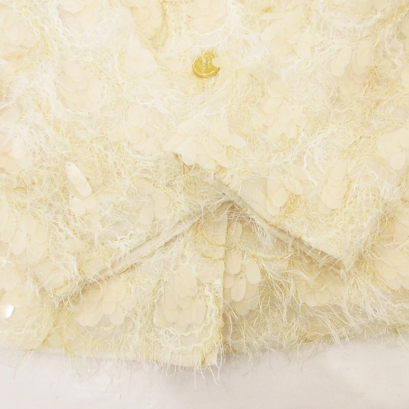 【中古】ZARA | ザラ スパンコール その他アウター 2424/156/733 ベージュ サイズ:M