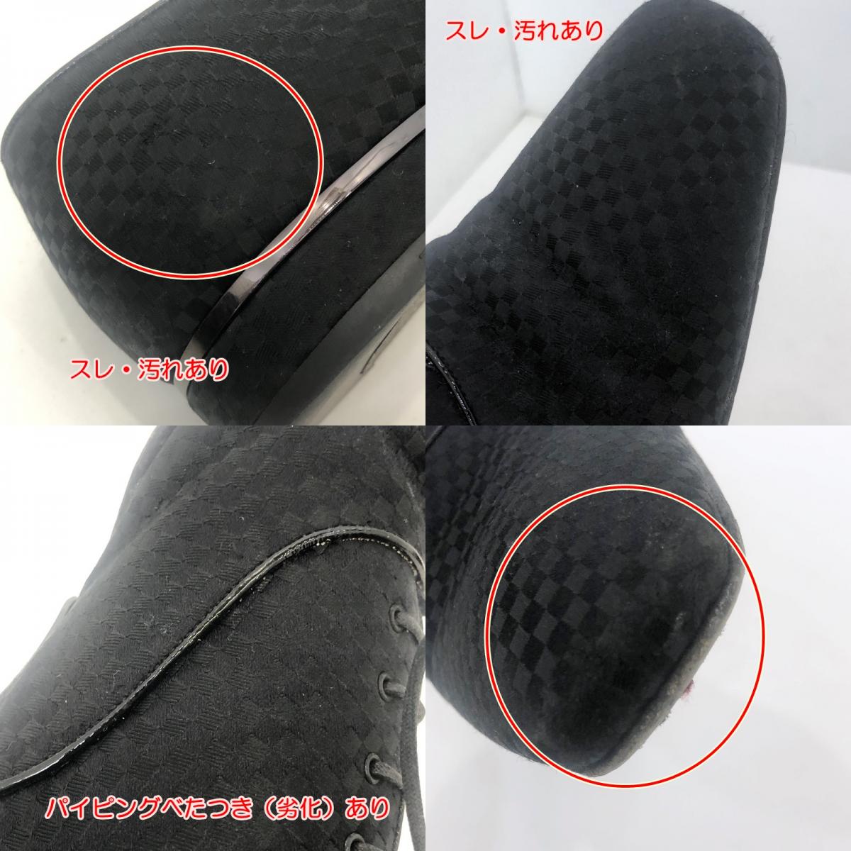 【中古】LOUIS VUITTON | ルイ・ヴィトン ダービーソルフェリーノライン その他靴 ブラック