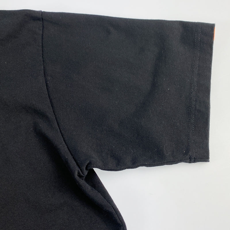 【中古】TIGHTBOOTH PRODUCTION | タイトブースプロダクション WARNING T-SHIRT 半袖Tシャツ ブラック サイズ:L
