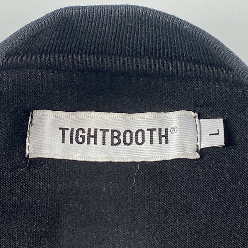【中古】TIGHTBOOTH PRODUCTION | タイトブースプロダクション WARNING T-SHIRT 半袖Tシャツ ブラック サイズ:L