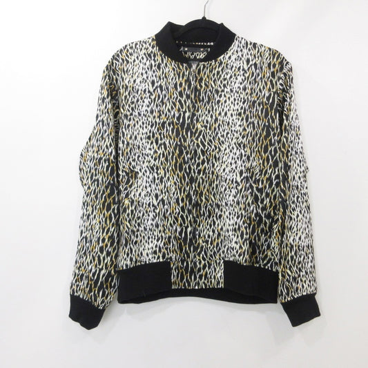 【中古】MINEDENIM | マインデニム Leopard RC.Satin Rib Zip Blouson ブルゾン 2309-9002-07-022 サイズ:2