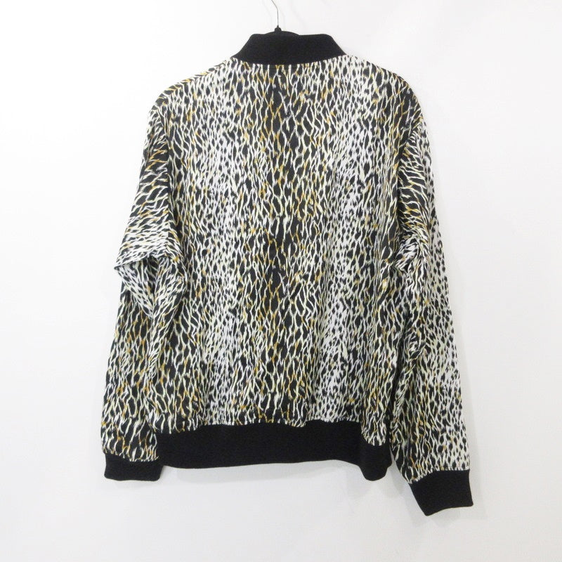 【中古】MINEDENIM | マインデニム Leopard RC.Satin Rib Zip Blouson ブルゾン 2309-9002-07-022 サイズ:2