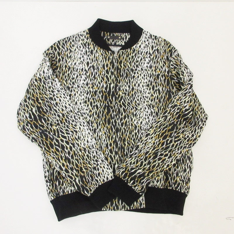 【中古】MINEDENIM | マインデニム Leopard RC.Satin Rib Zip Blouson ブルゾン 2309-9002-07-022 サイズ:2