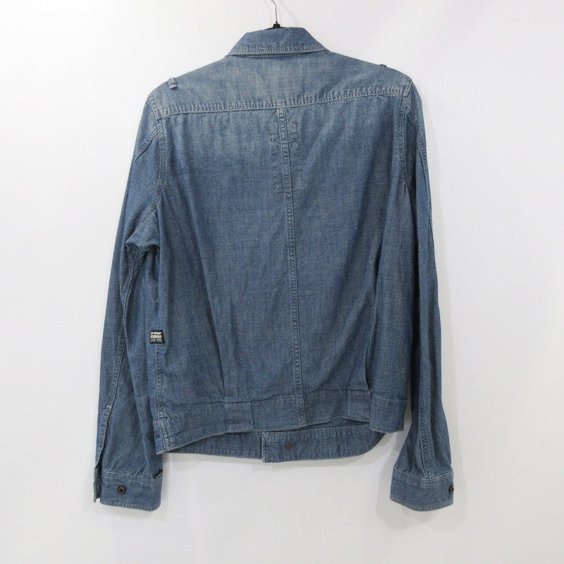 【中古】G-STAR | ジースター UTILITY FLAP POCKET JACKET デニム D21896-C611 ブルー サイズ:S