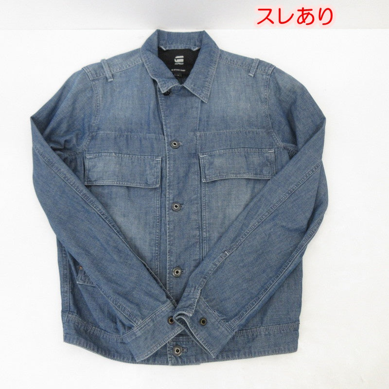 【中古】G-STAR | ジースター UTILITY FLAP POCKET JACKET デニム D21896-C611 ブルー サイズ:S