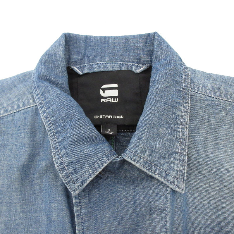 【中古】G-STAR | ジースター UTILITY FLAP POCKET JACKET デニム D21896-C611 ブルー サイズ:S