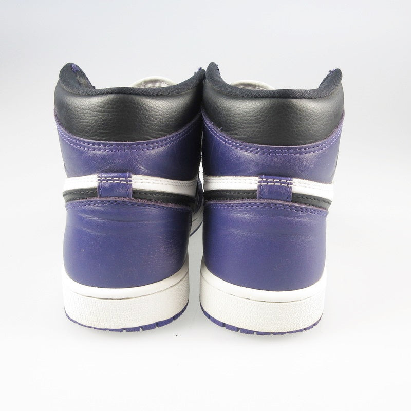 【中古】NIKE | ナイキ AIR JORDAN RETRO 1 HIGH OG スニーカー 555088-500 パープル 26.5cm