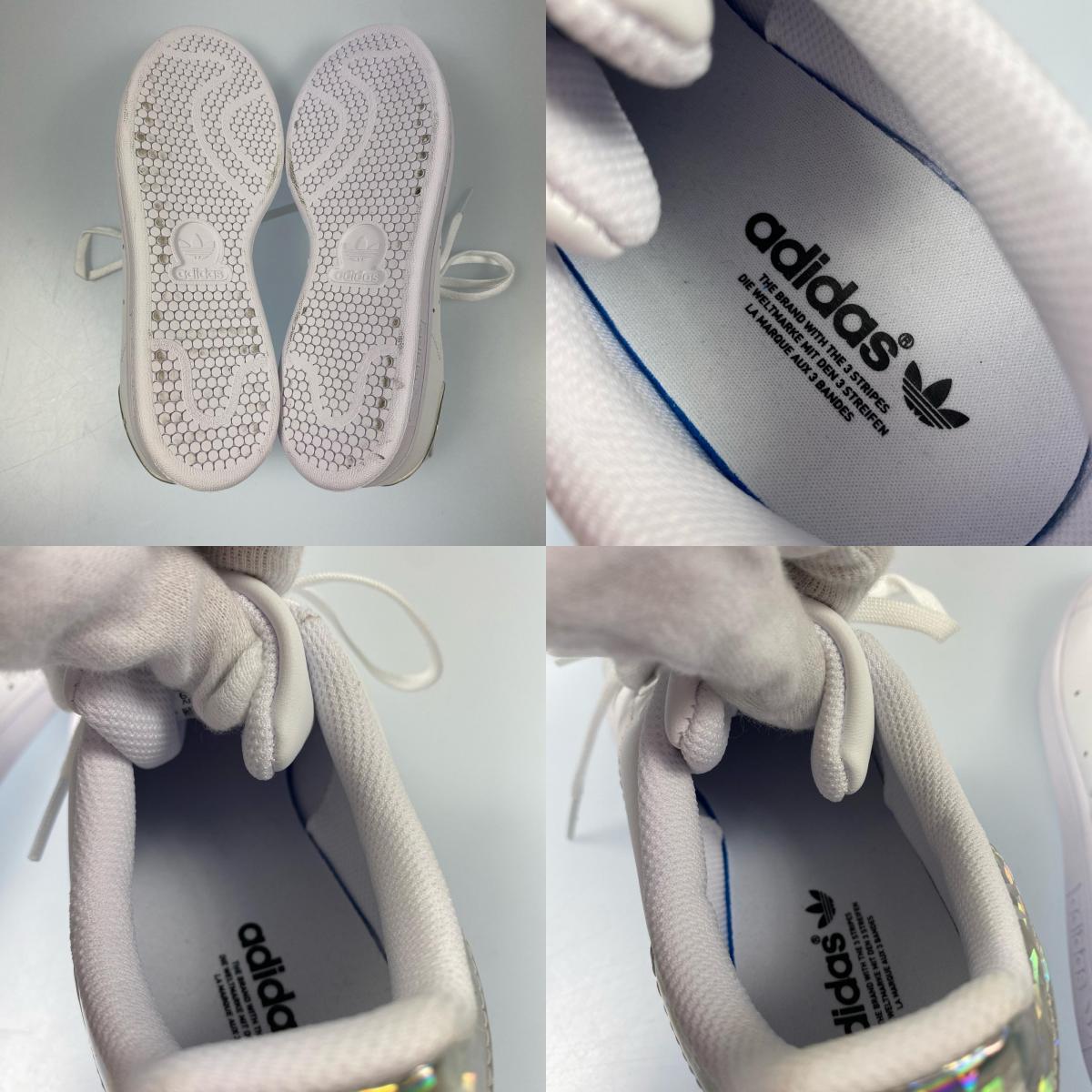 【中古】adidas | アディダス Stan Smith Sparkly Heel スニーカー EE8483 サイズ:24.5cm ホワイト 24.5cm