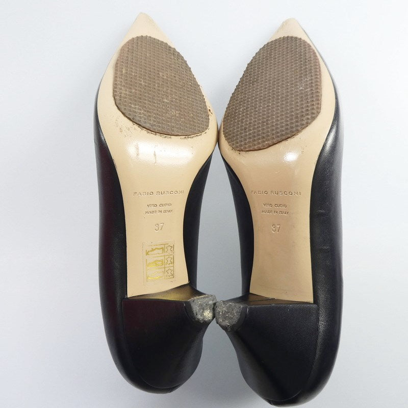 【中古】FABIO RUSCONI | ファビオルスコーニ NELLO アンクルスリットブーツ ブーツ 22133 ブラック 23.5cm