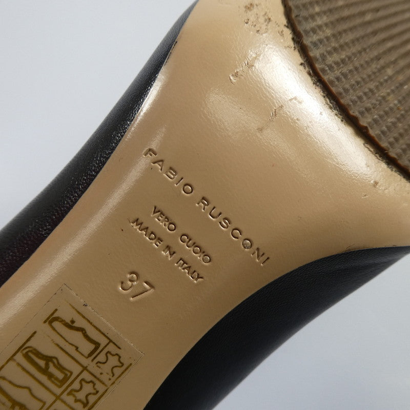 【中古】FABIO RUSCONI | ファビオルスコーニ NELLO アンクルスリットブーツ ブーツ 22133 ブラック 23.5cm