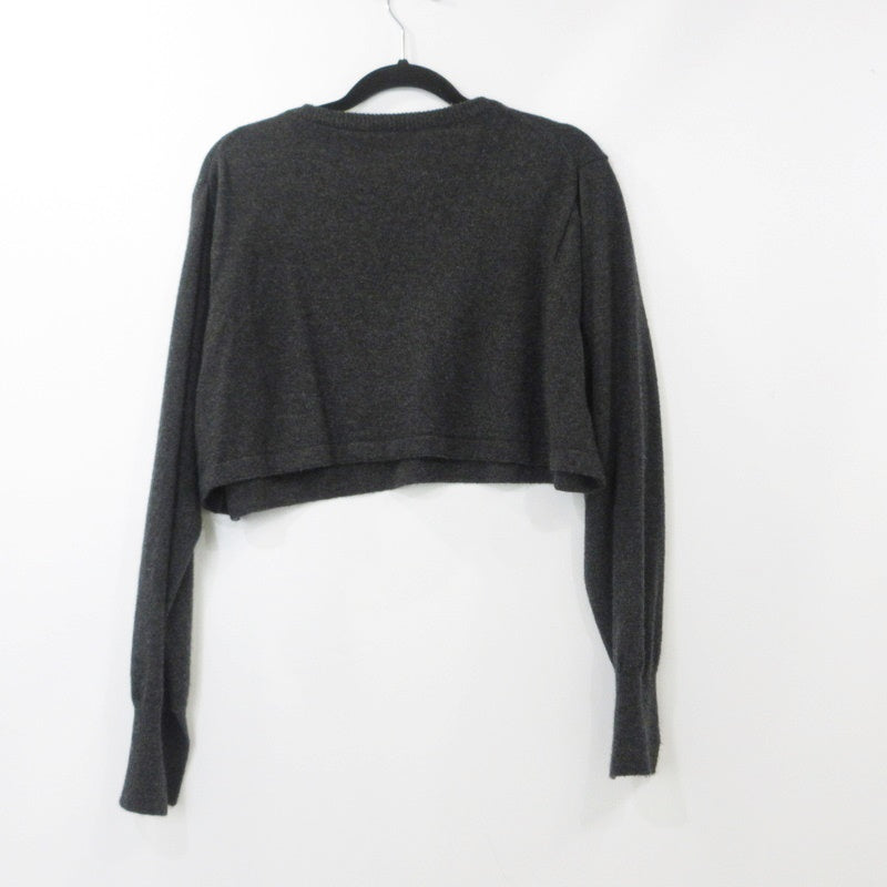 【中古】SEA | シー カシミアショートニット セーター チャコールグレー