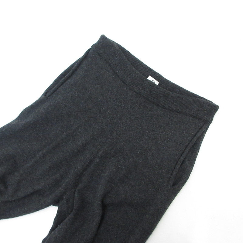 【中古】SEA | シー カシミアニットパンツ パンツ 110223139 チャコールグレー