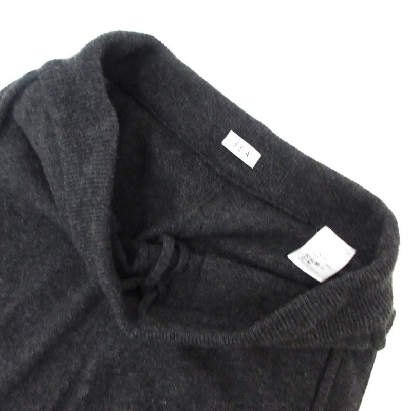 【中古】SEA | シー カシミアニットパンツ パンツ 110223139 チャコールグレー