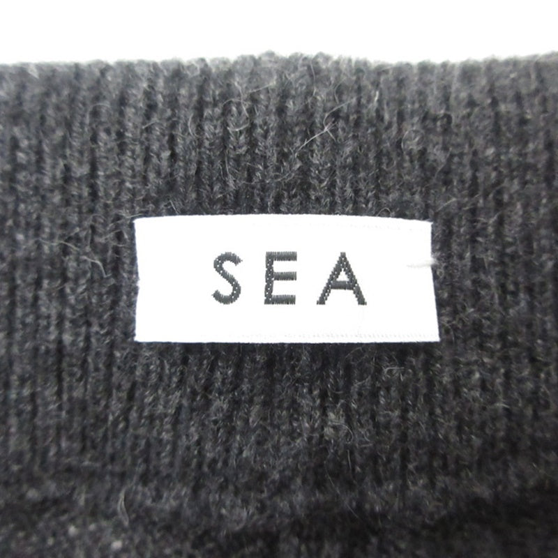 【中古】SEA | シー カシミアニットパンツ パンツ 110223139 チャコールグレー