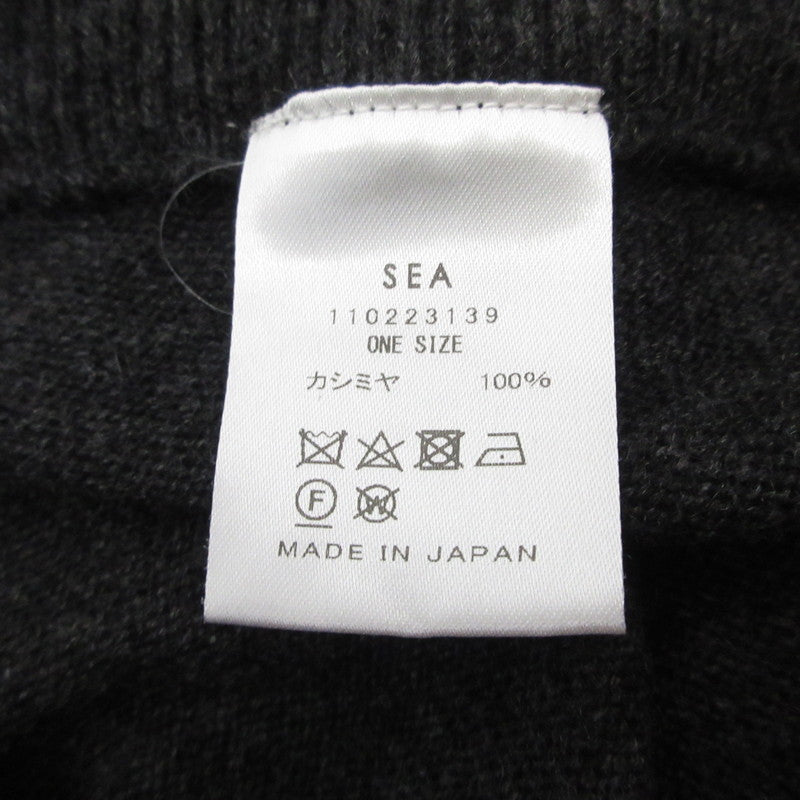 【中古】SEA | シー カシミアニットパンツ パンツ 110223139 チャコールグレー